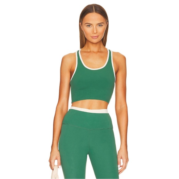 Splits59 Amber Racerback Sports Bralette – Green/Cream – XL – NWT - Picture 3 of 4